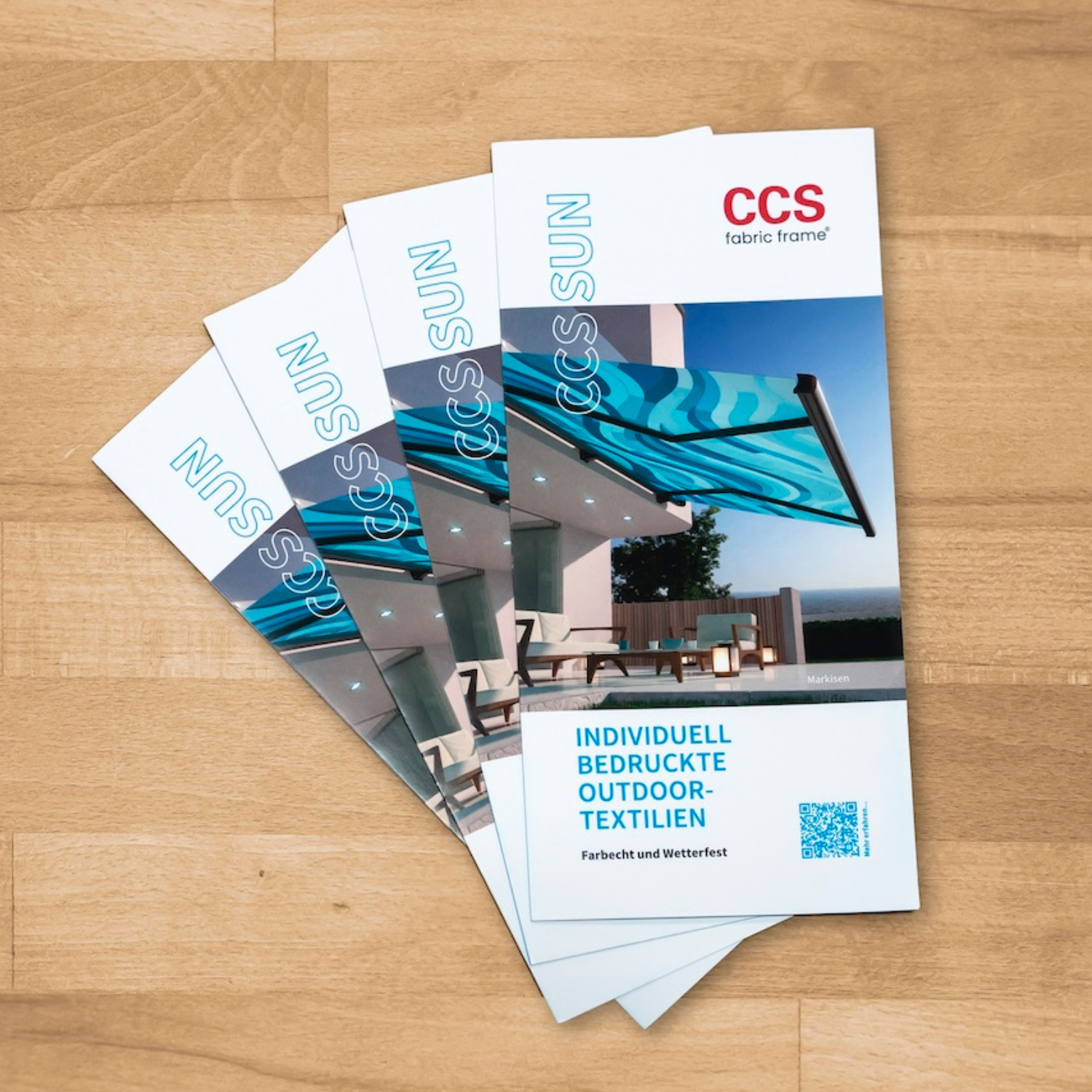 CCS fabric frame Outdoor Textilien Flyer 