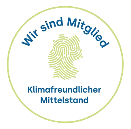 Logo und Mitgliedsabzeichen Klimafreundlicher Mittelstand