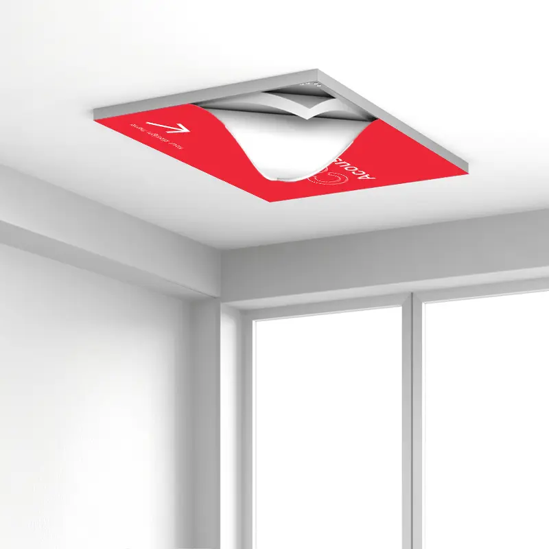 CCS Acoustic Frame an der Decke befestigt