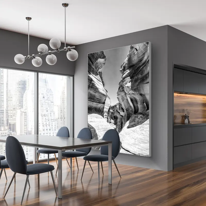 CCS Acoustic Frame als Wandbild in einem Aufenthaltsbereich