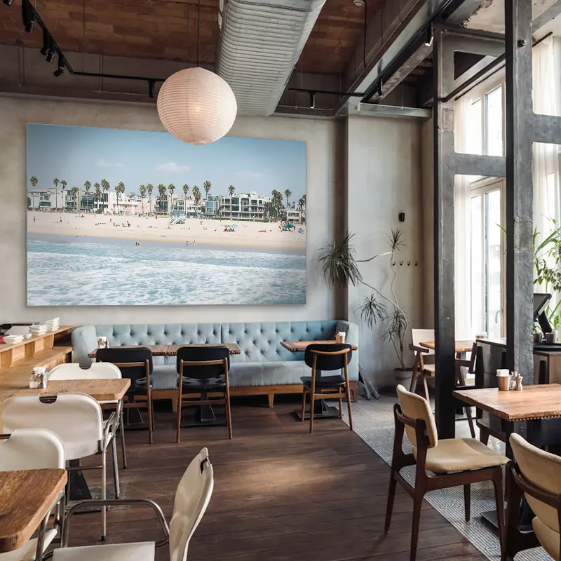 CCS Acoustic Frame als Wandbild in einem Café