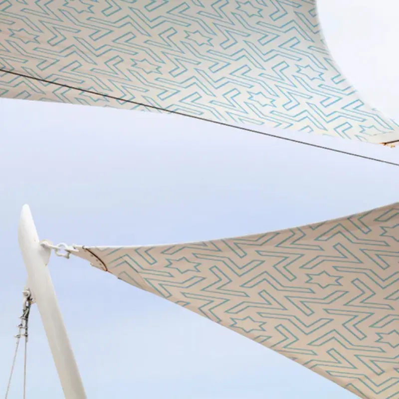 Individuell bedrucktes Sonnensegel