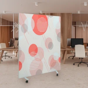 Mobiler Raumtrenner mit Rollen