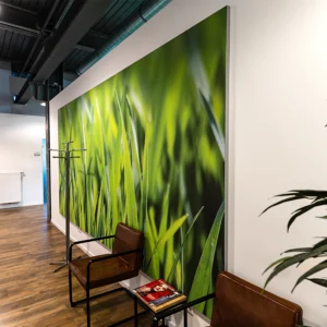 Wandbild in einem Wartezimmer