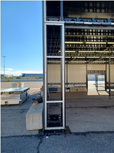 Rennstall-Geruest bei Formula E