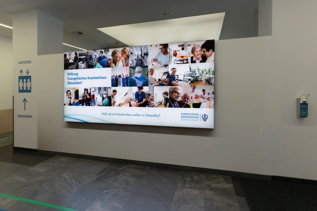 LED frame als Teil einer Wand