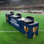 Stadionbank aus CCS Textilspannrahmen mit individuellem Motiv