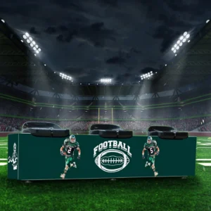 Stadionbank aus CCS Textilspannrahmen mit individuellem Motiv